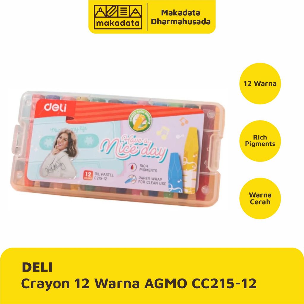 

CRAYON | OIL PASTEL DELI ISI 12 WARNA AGMO CC215-12