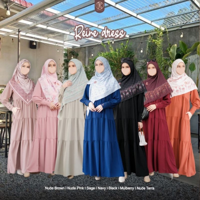Kaisya - Reine Dress Gamis Polos Syari