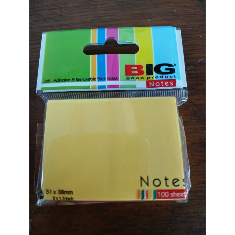 

STICKY NOTES BIG 51mm X 38mm RAINBOW (Memo / Post It)