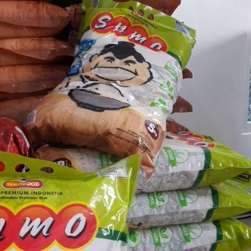 

Sumo Hijau 5kg Beras Nasi Padang Pulen Premium Rice 5 kg