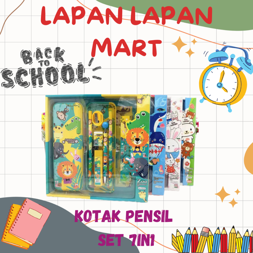 

Kotak Pensil Set 7in1