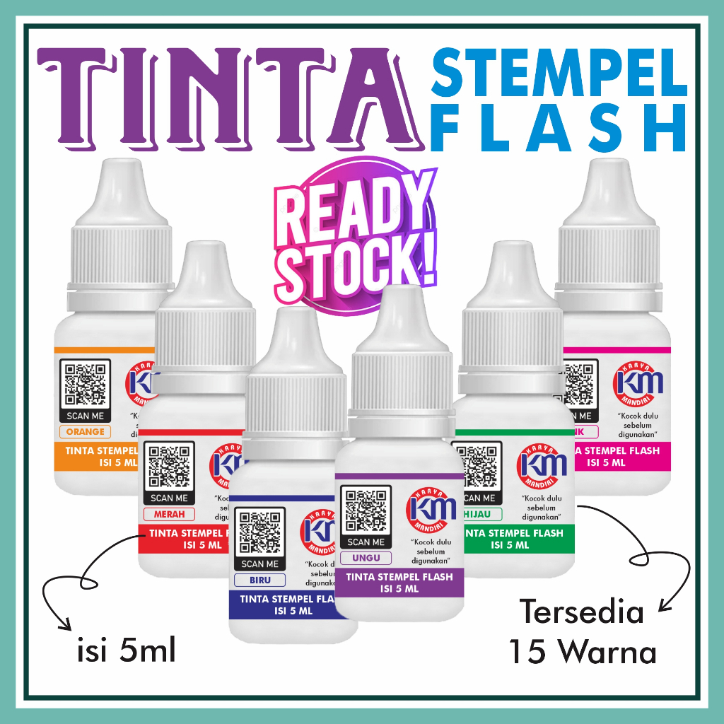 

tinta stempel flash 5ml Kualitas terbaik cepat meresap