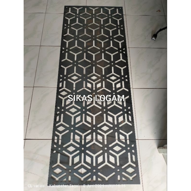 plat LASER cutting 160x60cm tebal 1,5mm