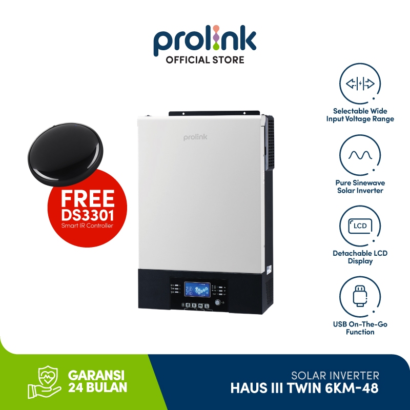 Prolink Off-Grid Storage Solar Inverter Haus MPPT III Twin - 6KW