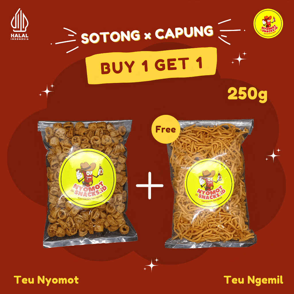 

(BUY 1 GET 1) Seblak Sotong 250g GRATIS Capung 250g