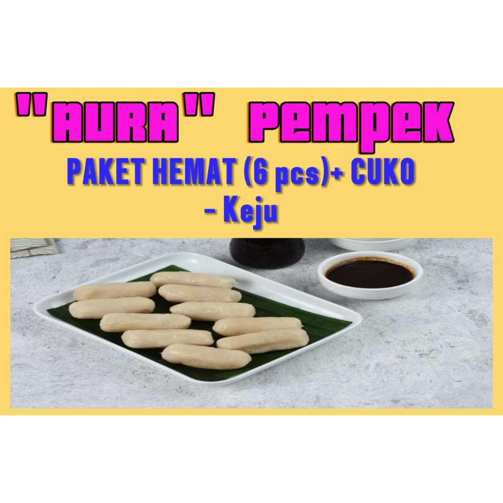 

AURA pempek ikan asli tenggiri paket hemat ISI KEJU