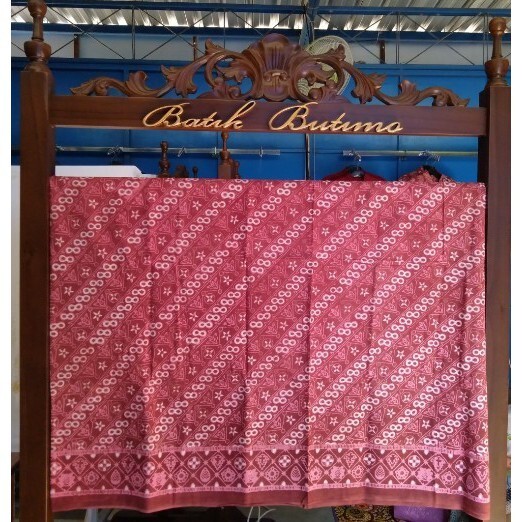 Kain Batik Cap Geblek Renteng Merah Bahan Premium Batik Cap Murah