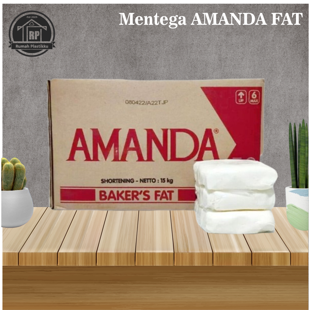 

Mentega Amanda Fat / Mentega putih / Kiloan atau Repack / 250gr - 1kg