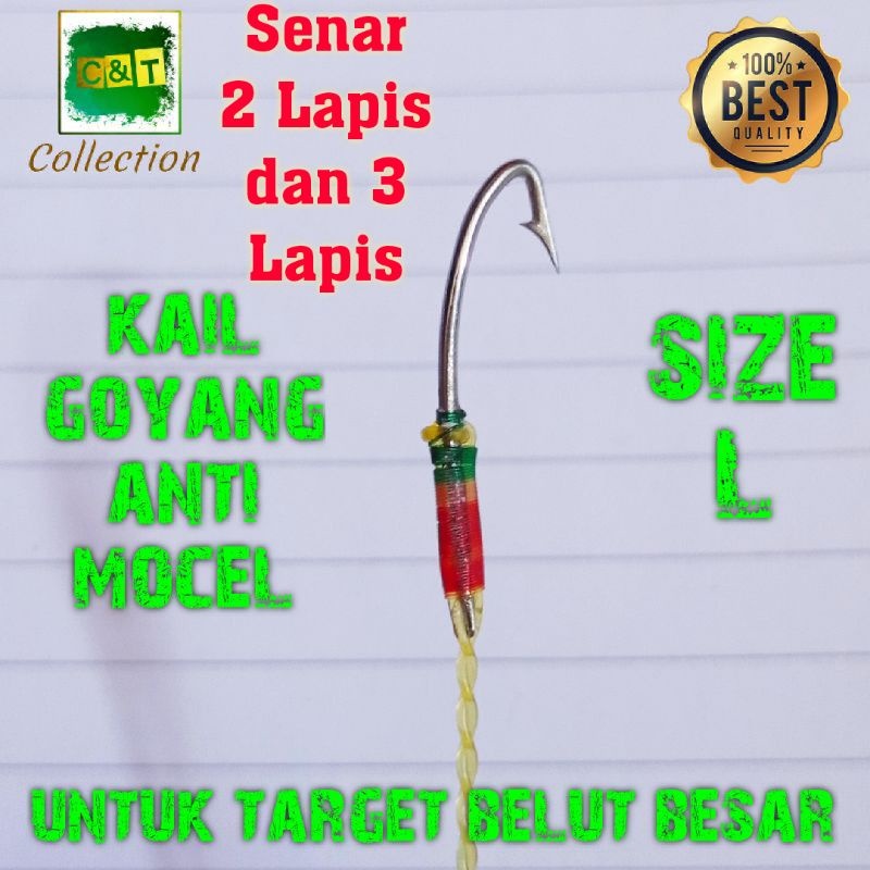 Kail Pancing Urek Belut Pancing Belut  Dan Sidat Model Parang