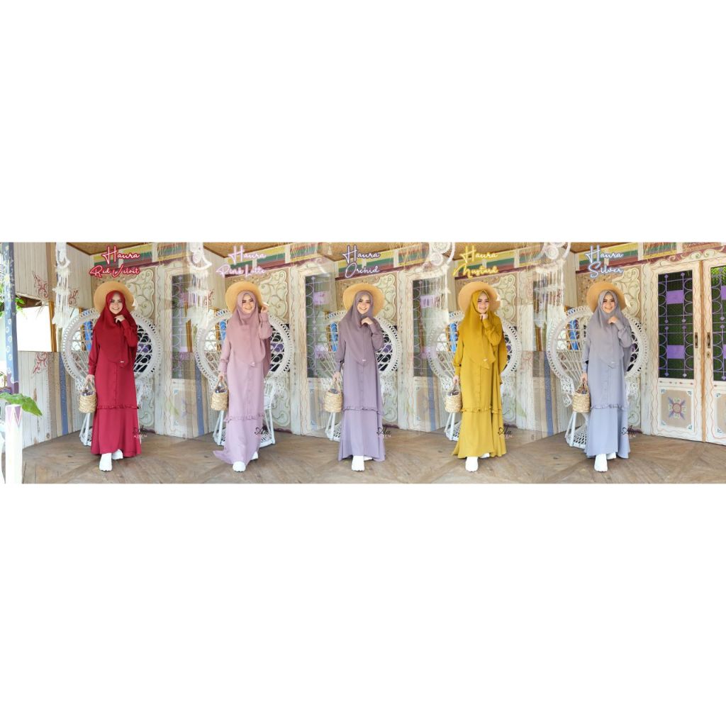 dress gamis haura by aden