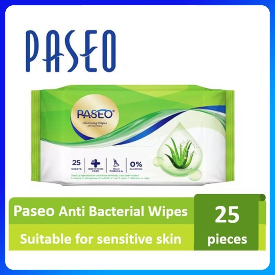 PASEO Tissue Basah  25 Sheet - Tisu Basah PASEO Anti Bakteri