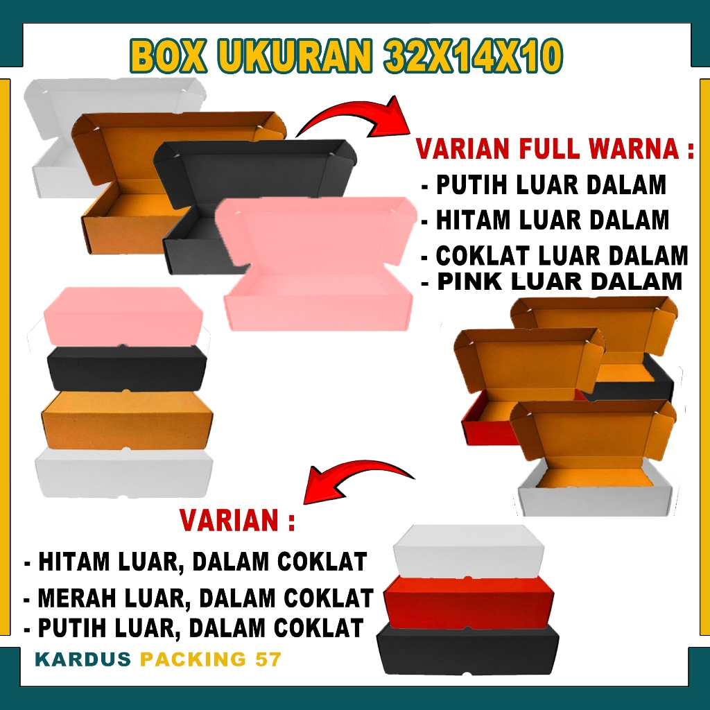 

Box 32X14X10 Cm / Box Lipat Samping / Box Hampers