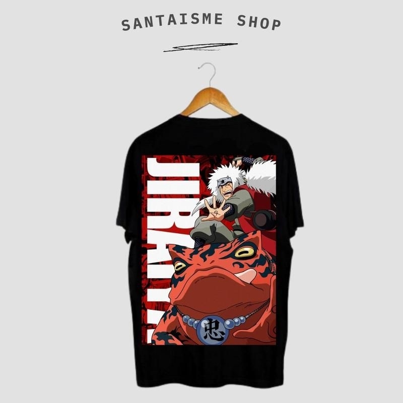Kaos pria anime, Naruto Jiraiya, Santaisme Shop