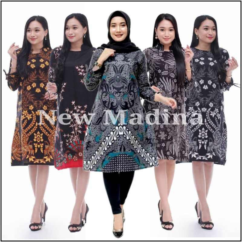 BATIK TUNIK HRB026 DRESS KATUN BSWART PEKALONGAN