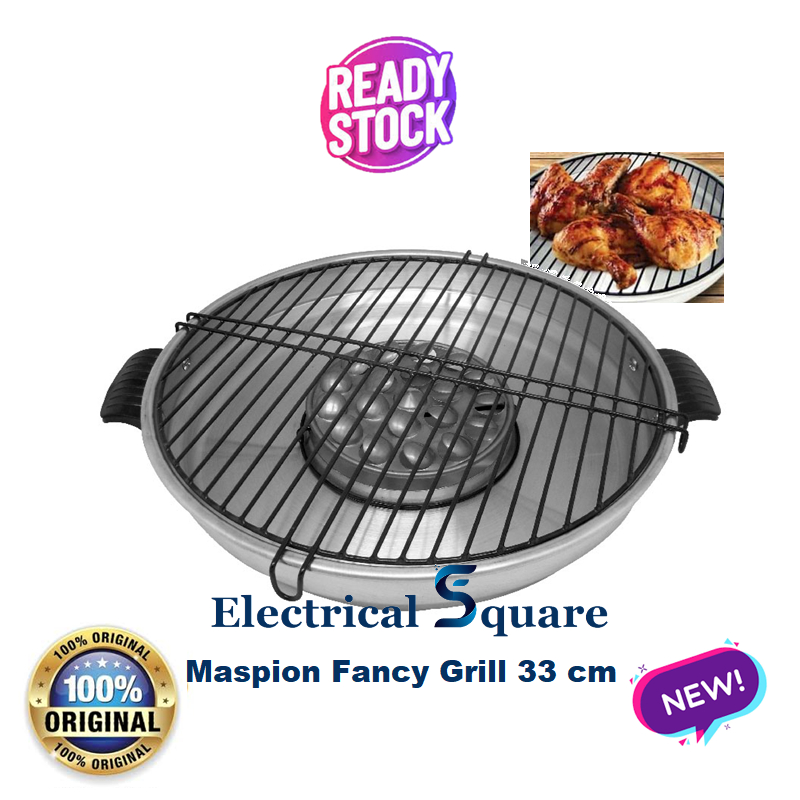 Maspion Fancy Grill 33 cm Alat Panggang Serbaguna - Panggangan Pemanggang Serba Guna Original SNI
