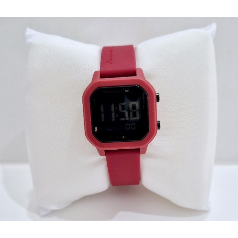 Alexandre christie 9365 digital merah wanita original
