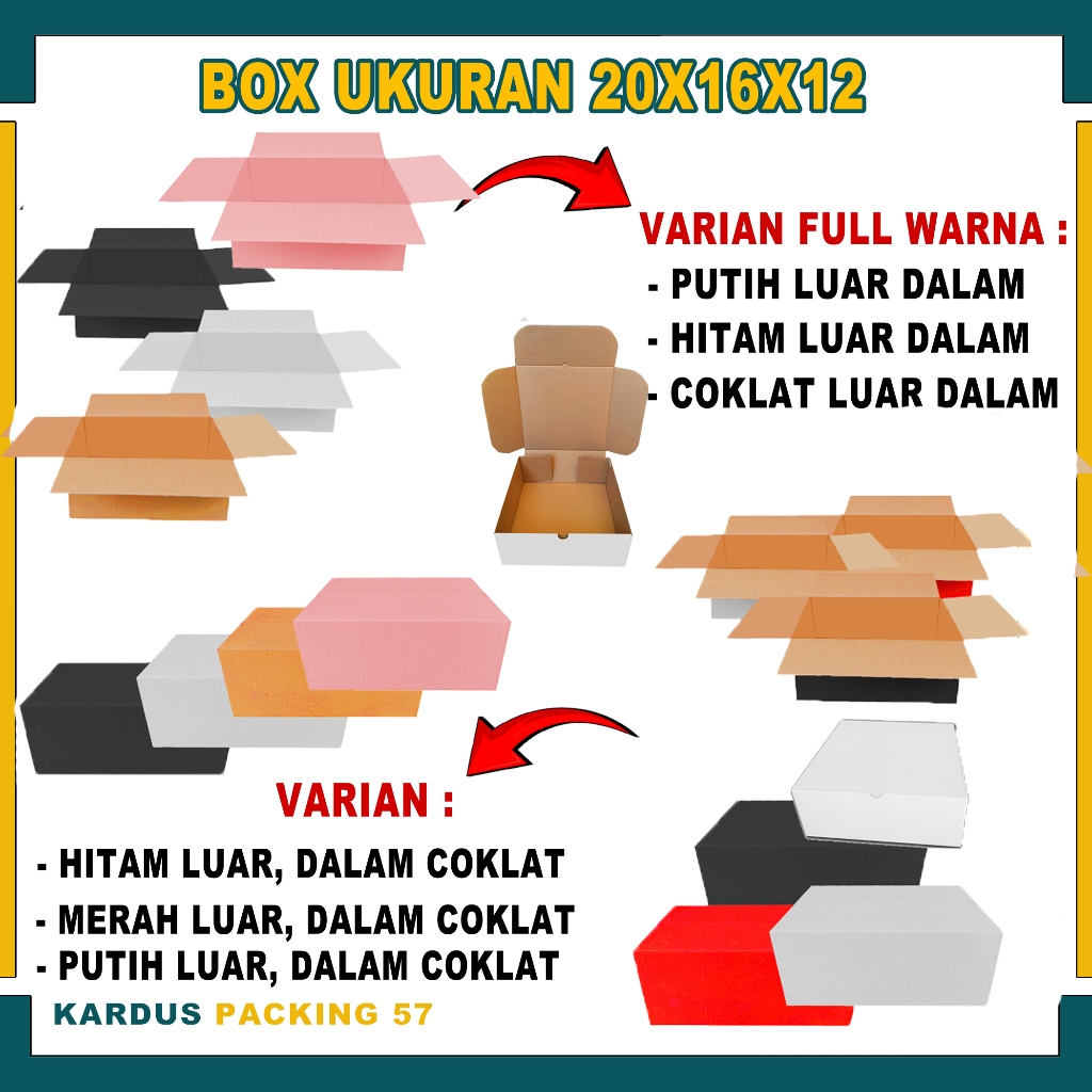 

Box 20x16x12 cm / Box Packing A1 / Kardus Packing