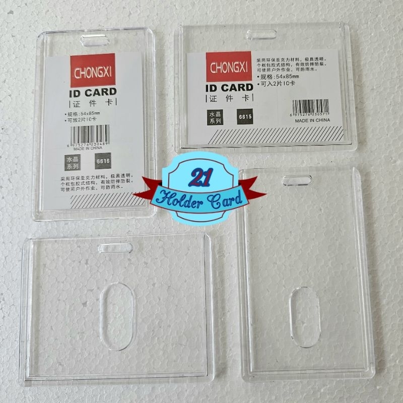 

Tempat Kartu Id Card Akrilik 2 Sisi