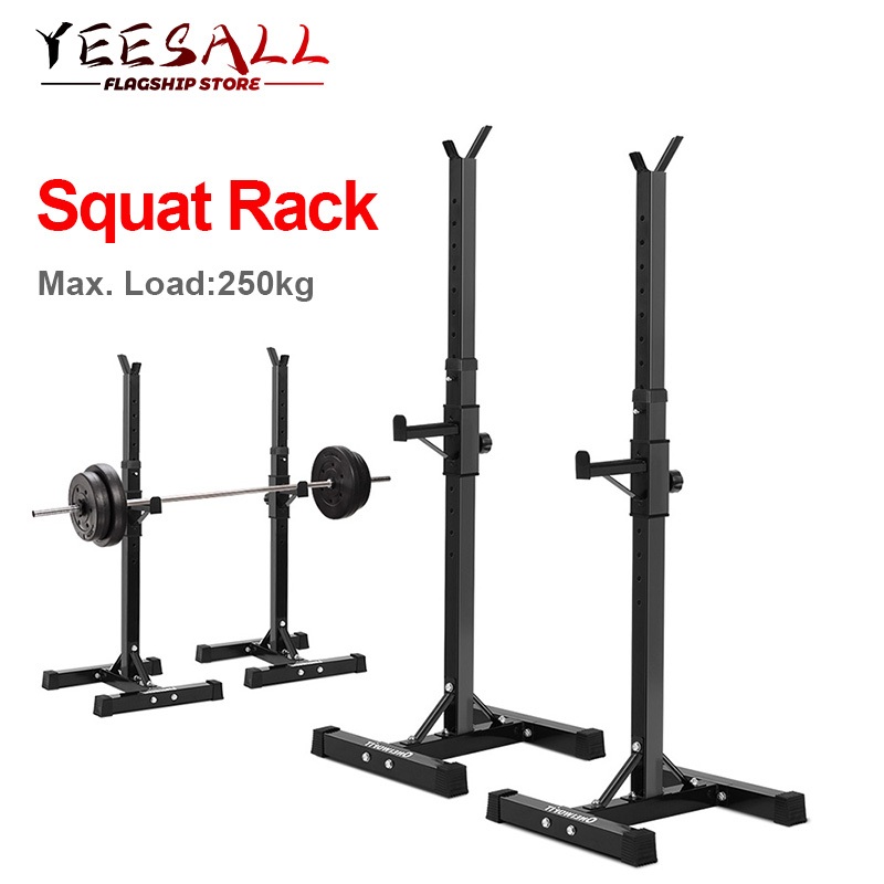 Squat Stand Rack /OneTwoFit Barbel Rack/ Adjustable Squat Rack Independent Weight Lifting Alat Fitne