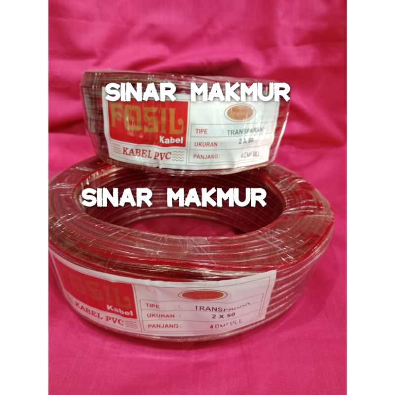 KABEL AUDIO TRANSPARAN 2X50X40 METER