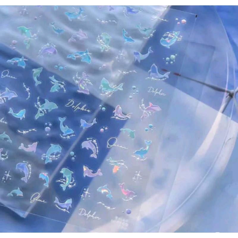 

Sticker dolphin to 4109 stiker hologram premium