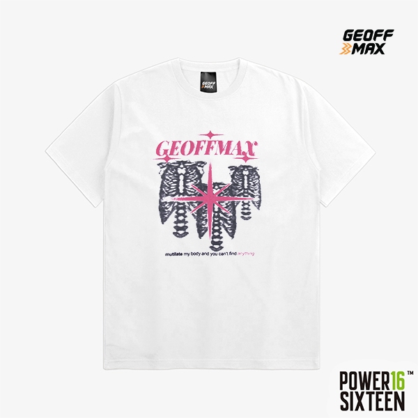 COD Geoff Max - Heavyweight 16s (Power16) - Torax SS 16 White Baju Kaos Pria Wanita Tshirt Unisex Ov