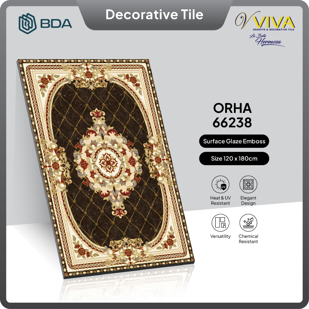 BDA Granite Tile Granit Pola Granit Dekorasi 120x120 66238