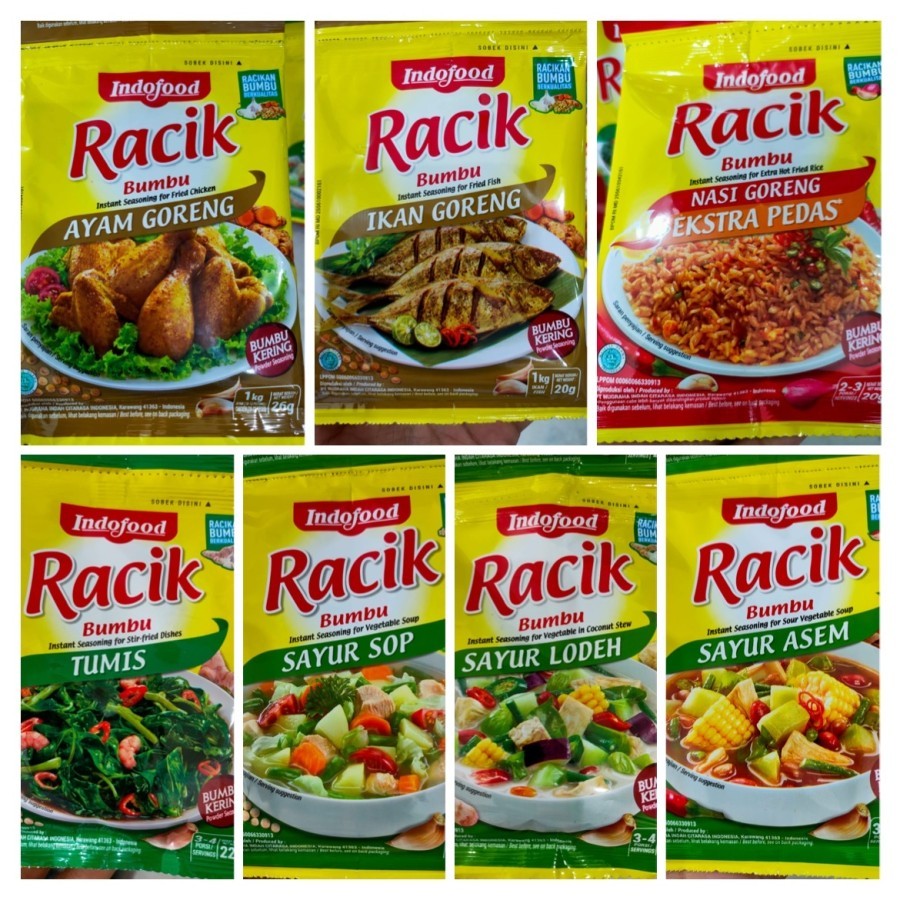 

Indofood bumbu racik pilihan komplit