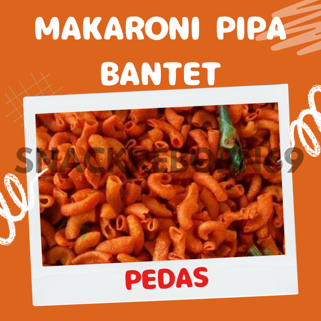 

Makaroni Pipa Bantet Pedas 250 gram - 1 kg Termurah Terenak