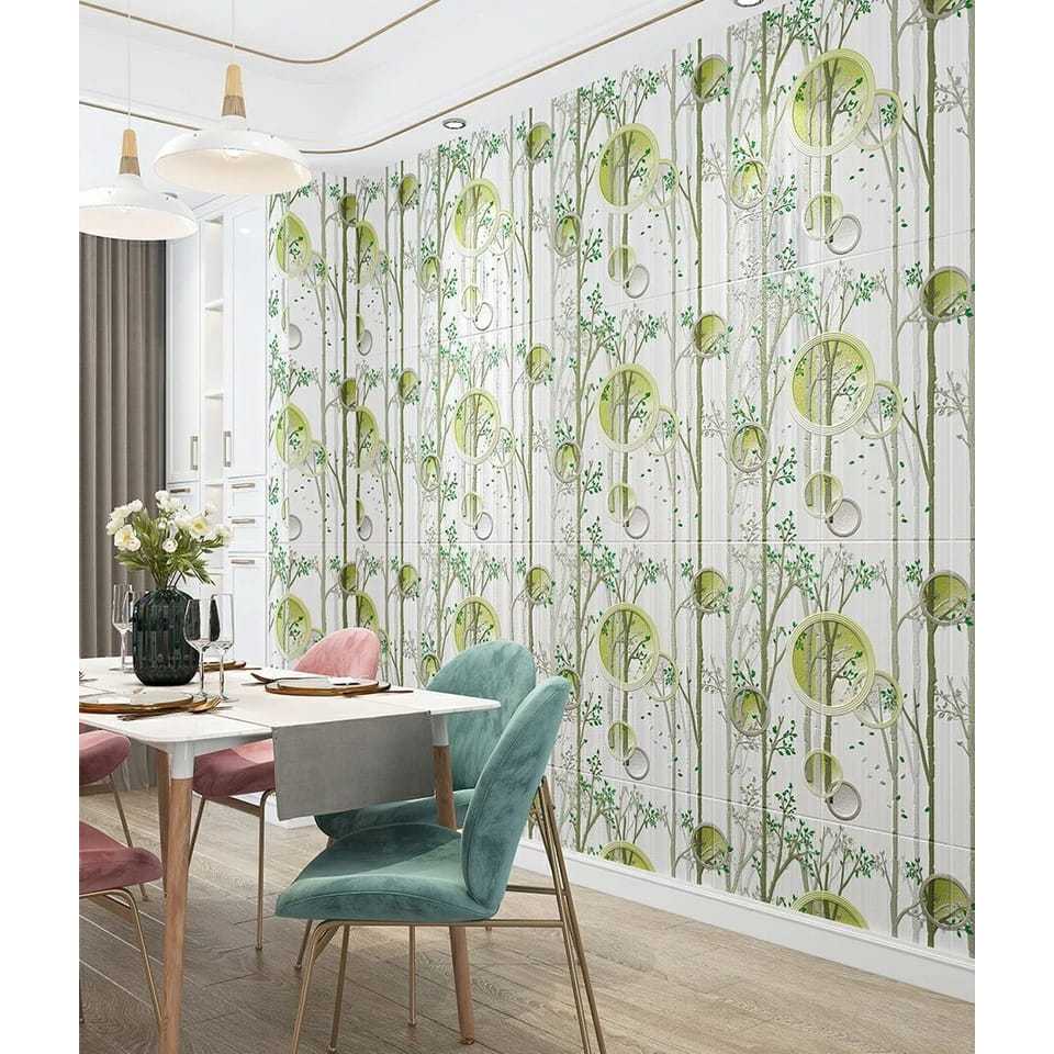 Wallpaper 3D FOAM / Wallfoam Dinding 3D Motif Foam Pohon Polkadot