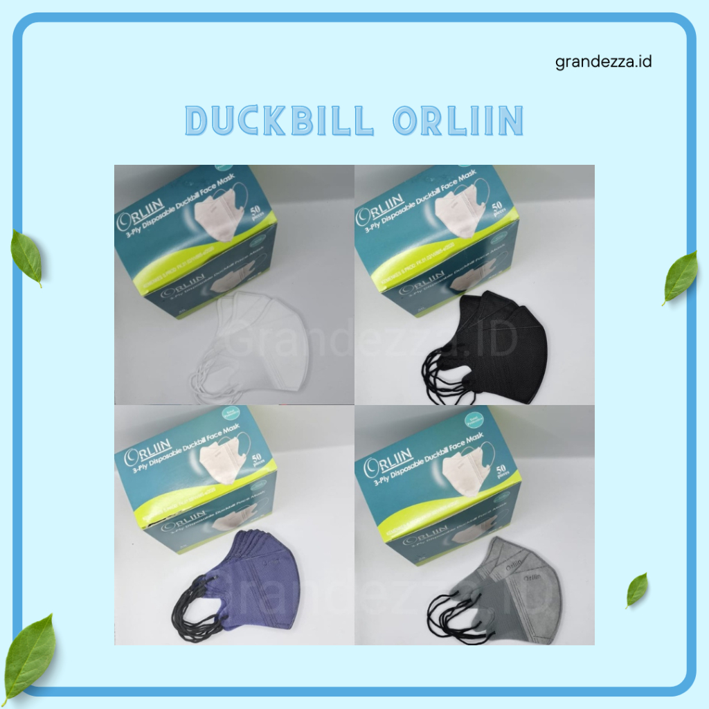 Masker Duckbill | Duckbill Masker 50 Pcs | Orliin by Orlee
