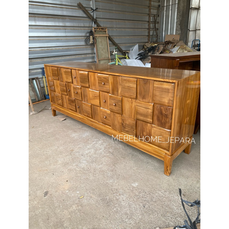 bufet tv minimalis kayu jati,bufet tv kayu jati,bufet tv termurah kayu jati