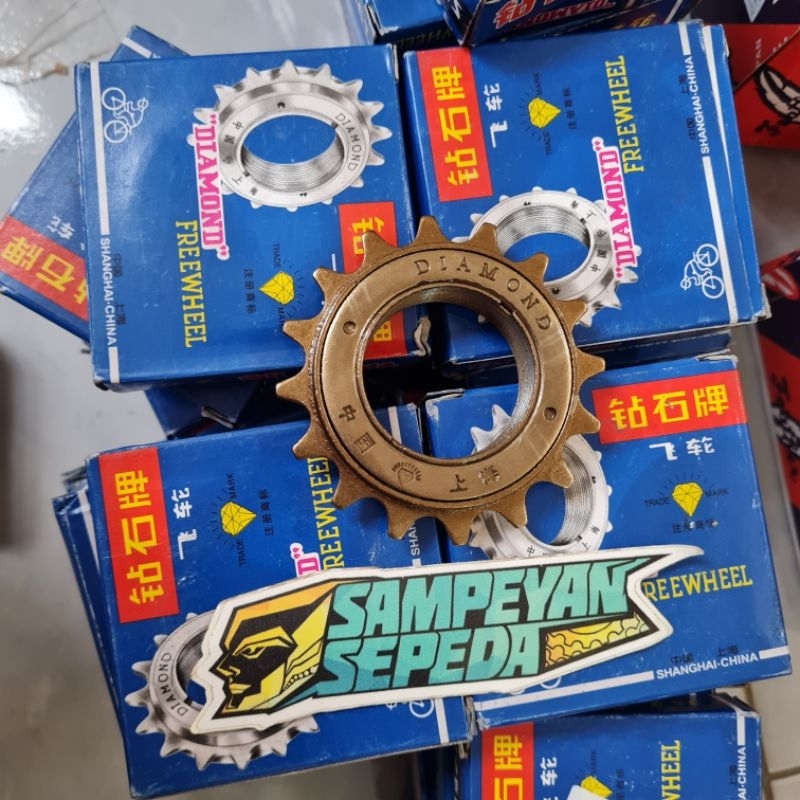 Diamond Gir Bmx 16T Jangkrik Sproket Operan Belakang Sepeda Anak Mini Bunyi Jangkrik