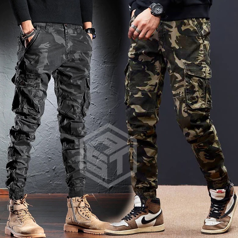 KODE V13N celana joger cargo  celana cargo panjang pria  celana loreng panjang pria bahan kain twill