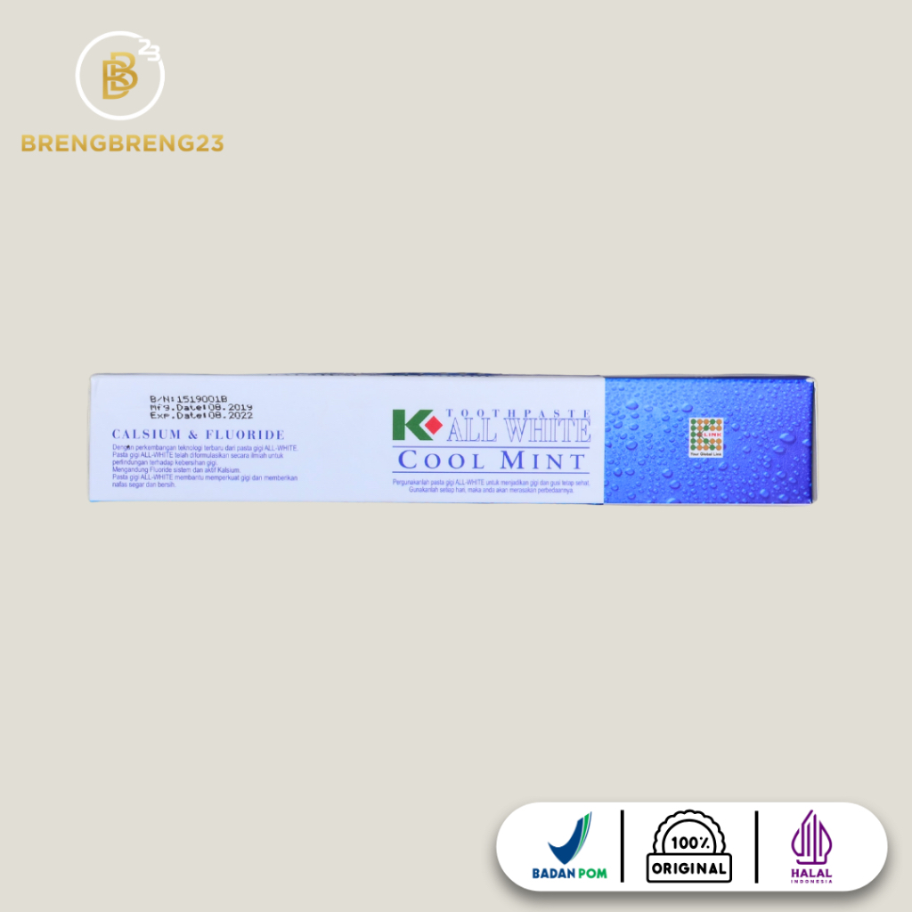 JHN01 K - All White Toothpaste Pasta Gigi K LINK All White ORIGINAL