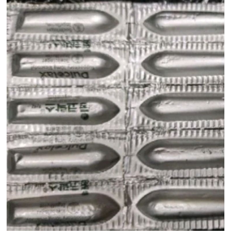 DULCOLAX SUPP 10 MG STRIP ISI 5 SUP peluru