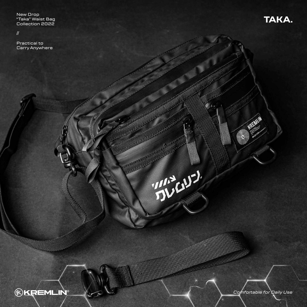 KODE Y83U KREMLIN Waistbag Tas Pinggang 3 Style Original  TAKA