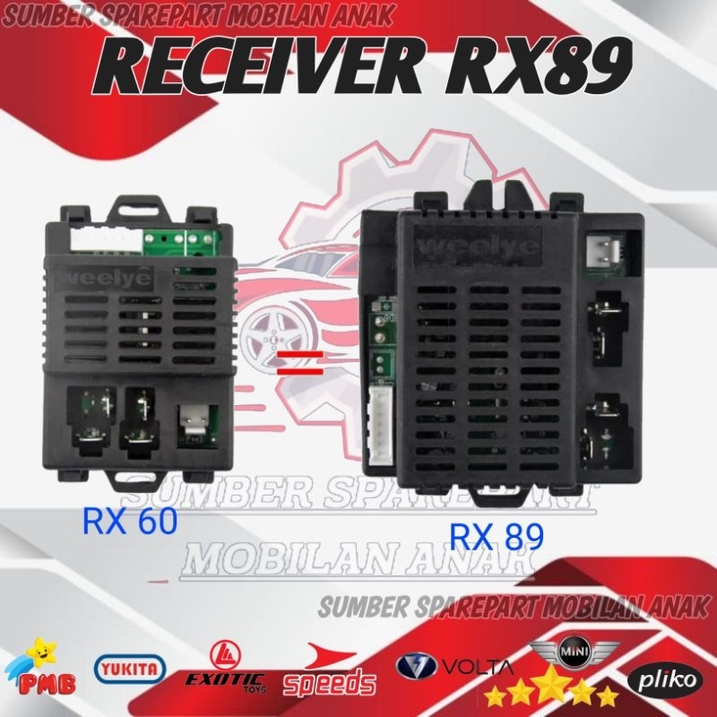 RECEIVER RX60 6V RX89 6V MODUL PMB MOBIL AKI ANAK AVENTADOR LAMBRADO 6969