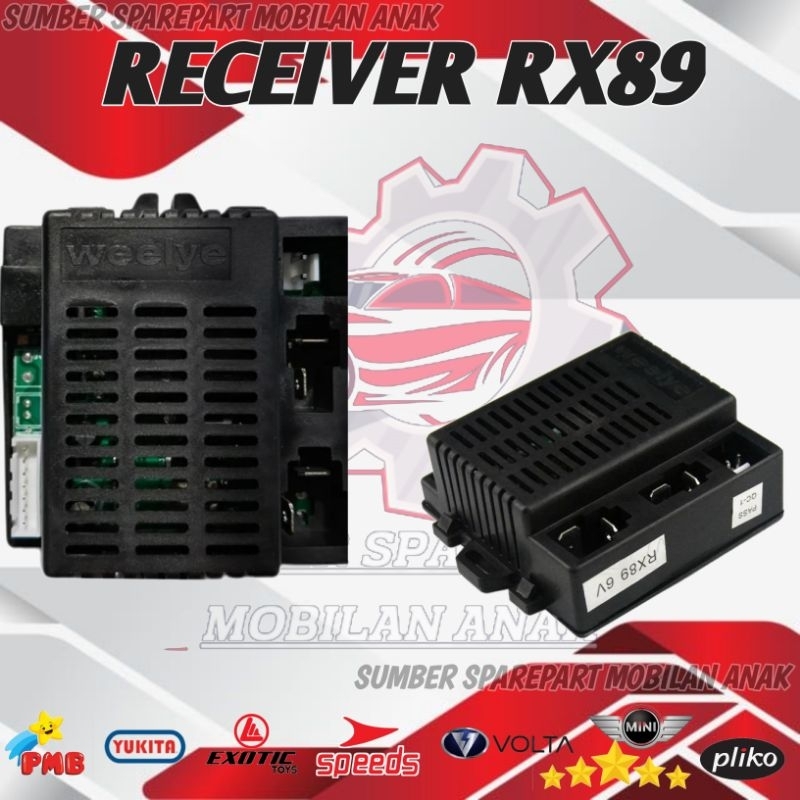 WEELYE  RX60 RX89 IC SIGNAL CONTROLLER PMB 7988 6869 RECEIVER MOBIL AKI 6V MAINAN MOBILAN