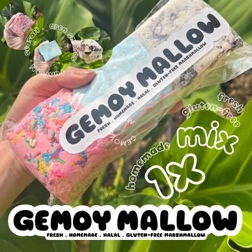 

1 Pack isi 3 Pcs GemoyMallow Mix Marshmallow Gemoy Halal