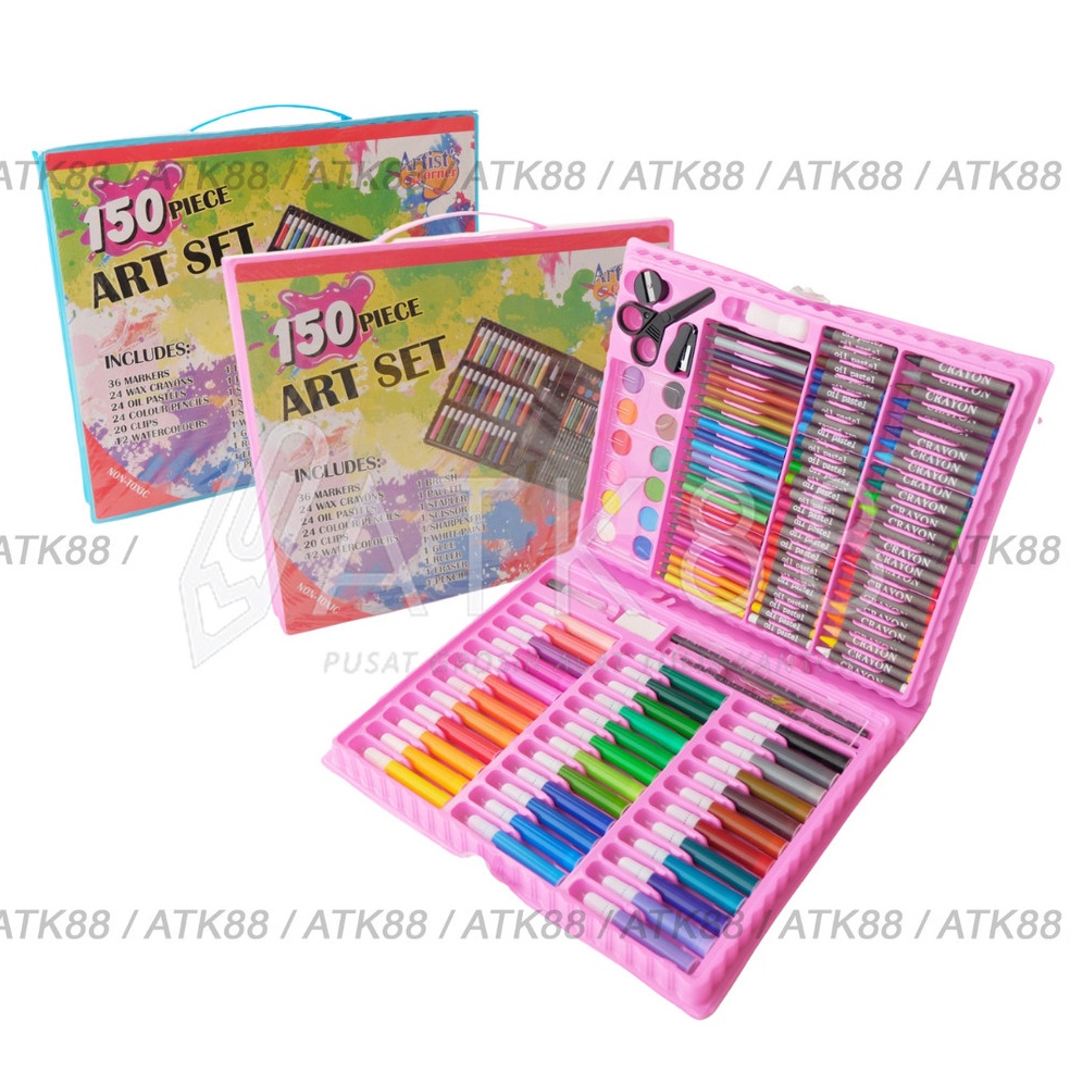 

Pensil Warna Set 15 Pcs Coloring Pencil Bag Crayon Brush Art Painting u E4A3