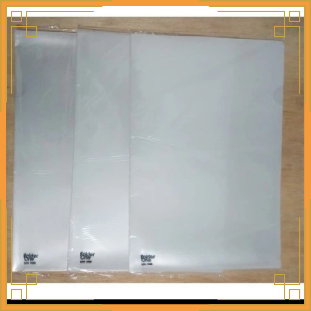 

FOLDER ONE Map L bening transparant sepak isi 12 pcs