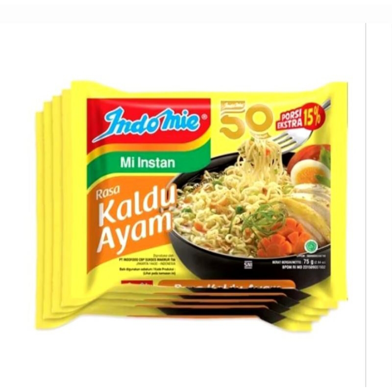 

5 pcs indomie kaldu ayam