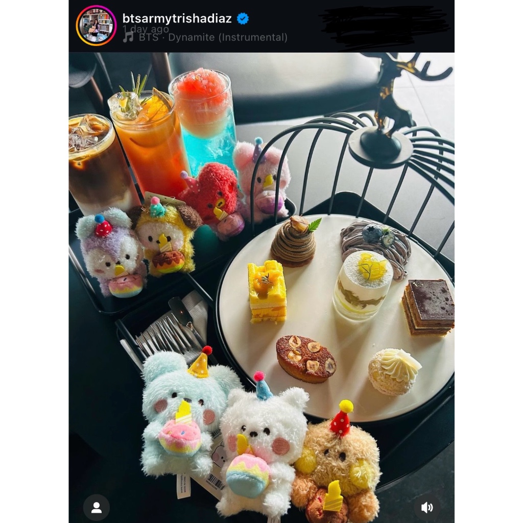 MONOPOLY BT21 MININI PLUSH KEYRING HAPPY TIME SPECIAL BIRTHDAY BT21 CAKE EDITION DOLL BAG CHARM KEYC