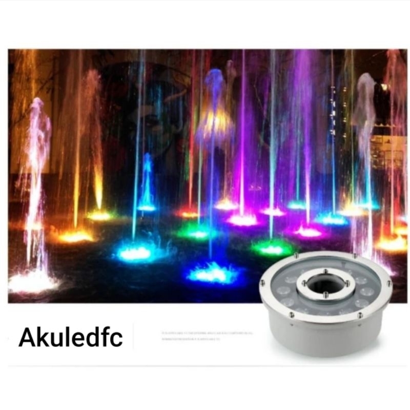 lampu kolam 12w lampu kolam renang air mancur 12w 12watt RGB lampu kolam renang 12w lampu air mancur