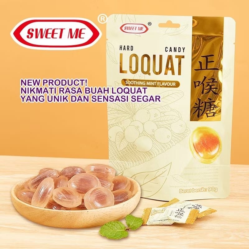 

SWEET ME Permen Keras Hard Candy LOQUAT Soothing Mint Flavour | Permen Viral