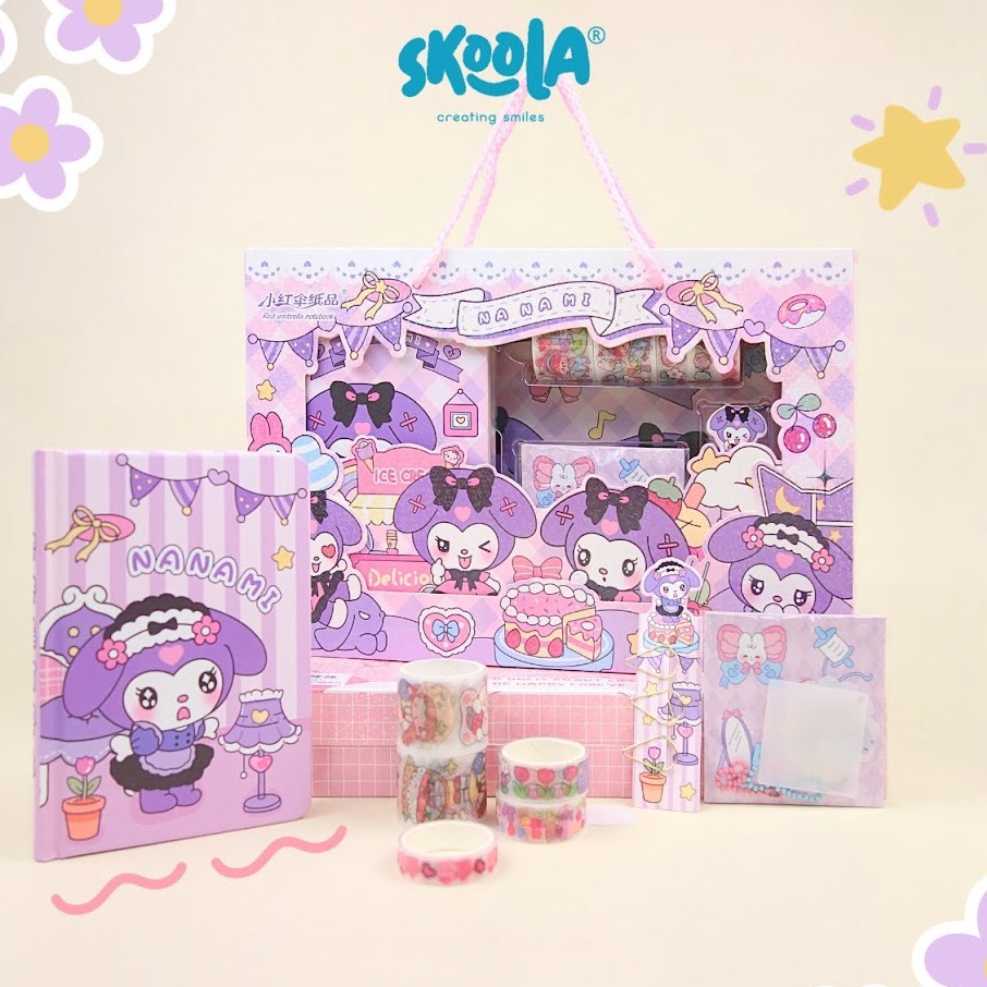 

Skoola Stationery Sticker Set Notebook Jurnal Washi Tape DIY Keychain Stiker Anak Perempuan Kado Ulang Tahun Christmas Hampers Nanami e O2E7