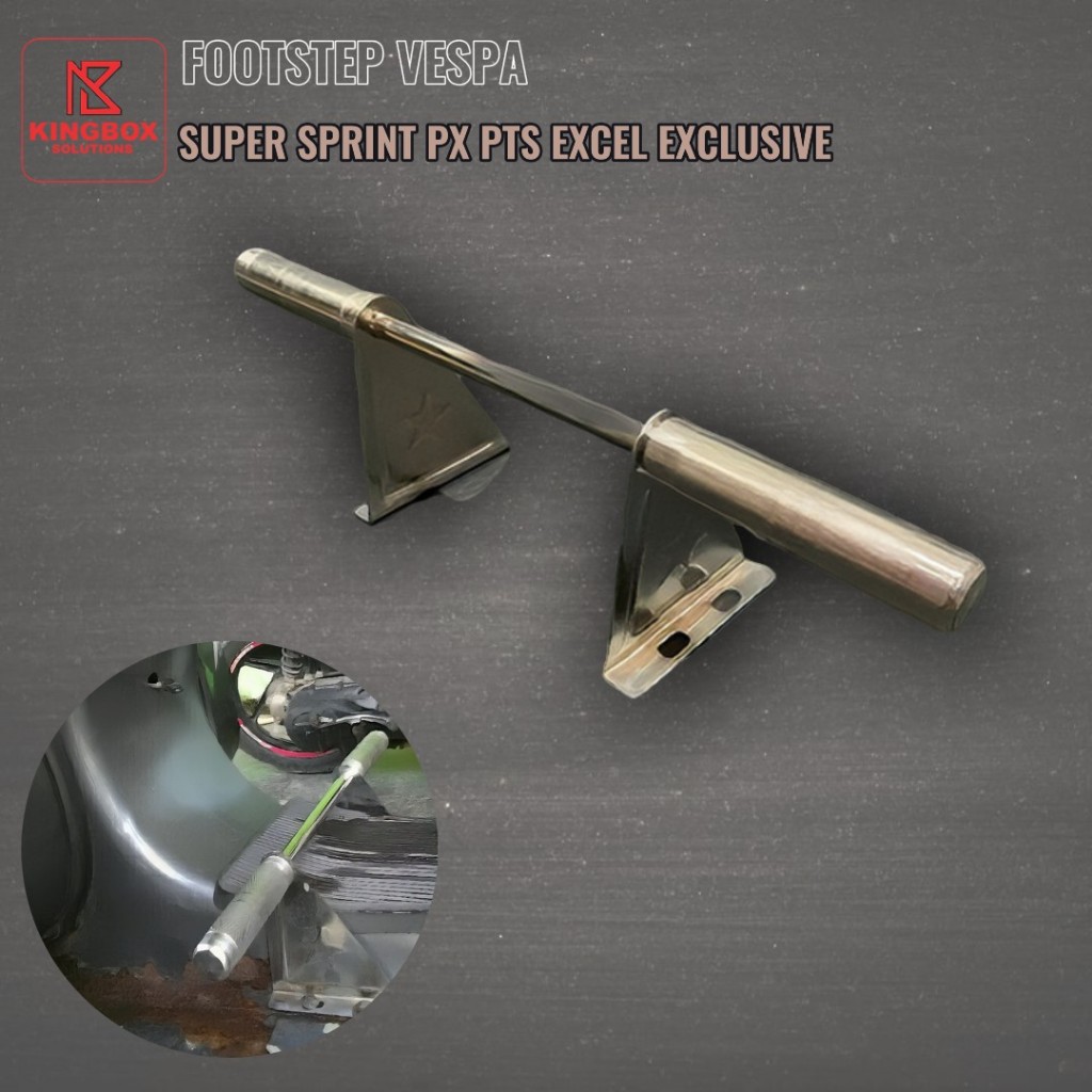 Footstep Foot Step Tengah Vespa Super Sprint PTS PX Chrome