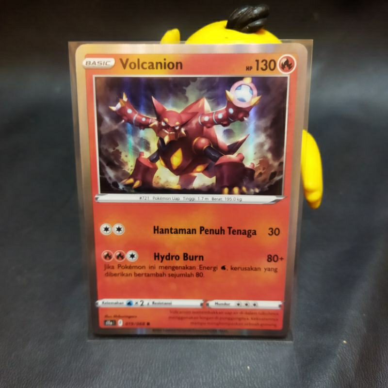 Pokemon TCG Indonesia Volcanion holo foil S11a 019/068 R original