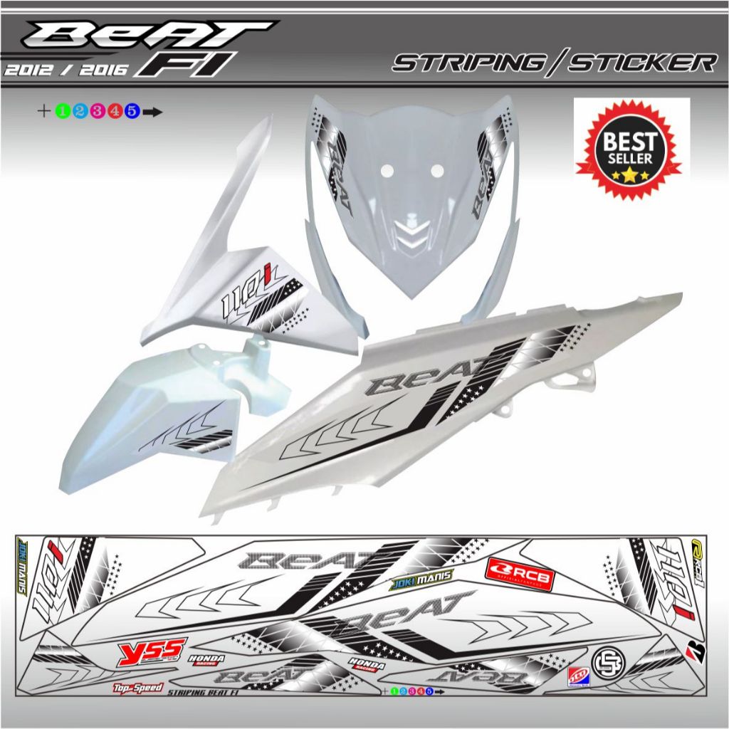STIKER HONDA BEAT FI 2014 2015 VARIASI